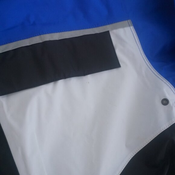 VTG '80S Tourmaster Riding Apparel Blue Black Biker Nylon Waterproof Jacket XS - Picture 10 of 11